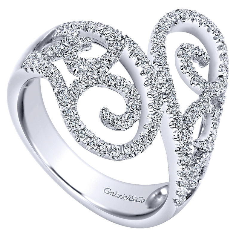 Ladies' Ring 14k White Gold Flirtation Fashion