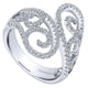 Ladies' Ring 14k White Gold Flirtation Fashion