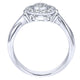 Ladies' Ring 14k White Gold Clustered Diamonds Fashion