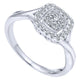 Ladies' Ring 14k White Gold Lusso Diamond Fashion