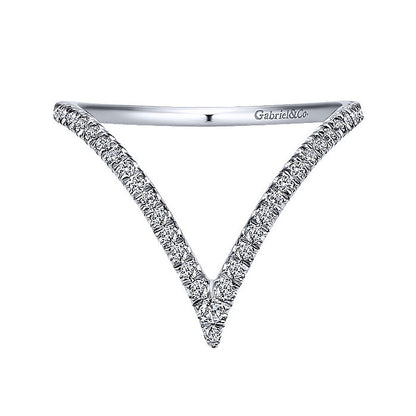 14k White Gold Diamond Fashion Ladies' Ring