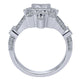 Ladies' Ring 14k White Gold Victorian Fashion