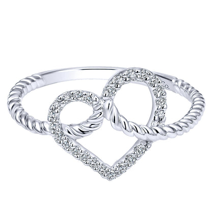 Ladies' Ring 14k White Gold Eternal Love Fashion