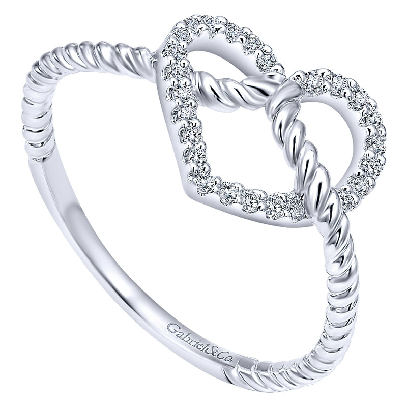 Ladies' Ring 14k White Gold Eternal Love Fashion