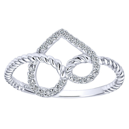 Ladies' Ring 14k White Gold Eternal Love Fashion