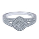 Ladies' Ring 14k White Gold Victorian Fashion