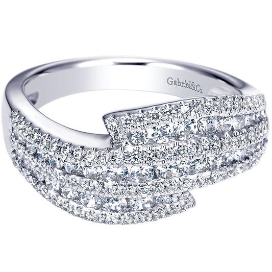 Ladies' Ring 14k White Gold Lusso Diamond Fashion