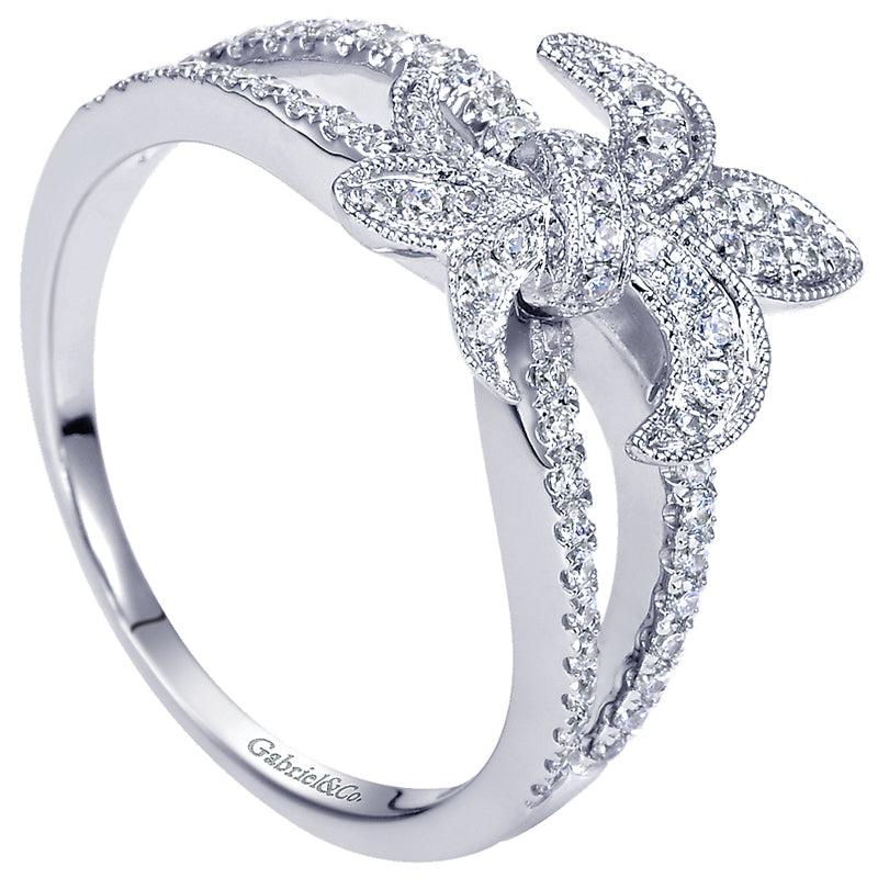 Ladies' Ring 14k White Gold Trends Fashion