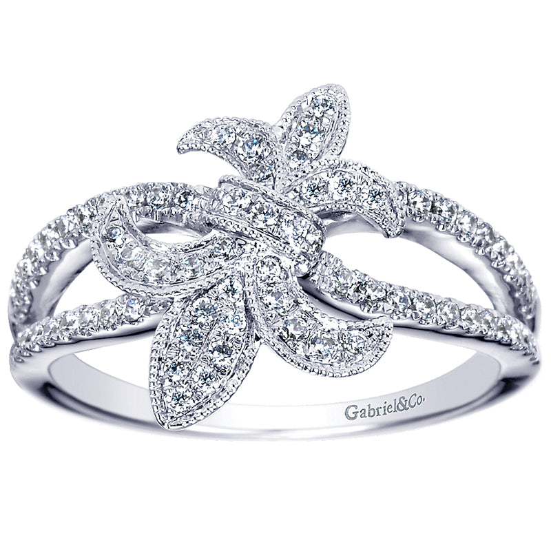 Ladies' Ring 14k White Gold Trends Fashion