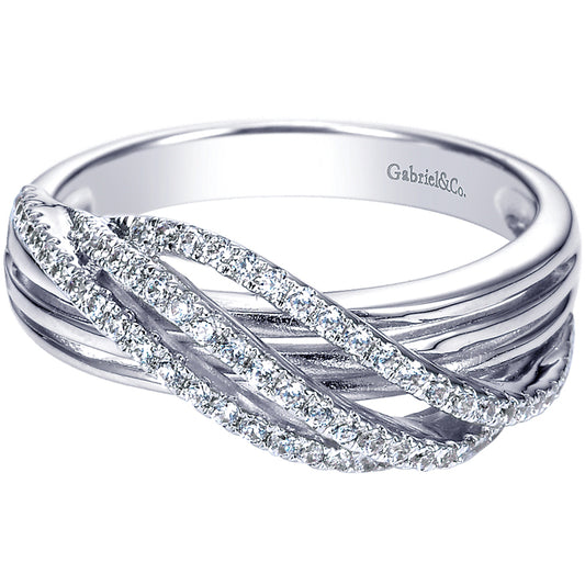 Ladies' Ring 14k White Gold Lusso Diamond Fashion