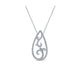 14k White Gold Diamond Fashion Necklace