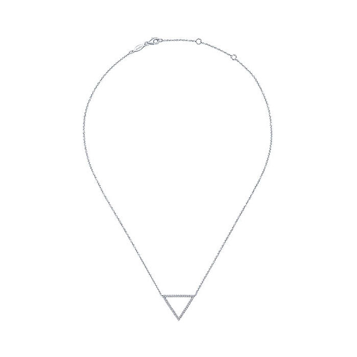 14k White Gold Diamond Fashion Necklace