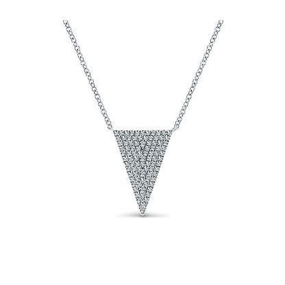 14k White Gold Diamond Fashion Necklace
