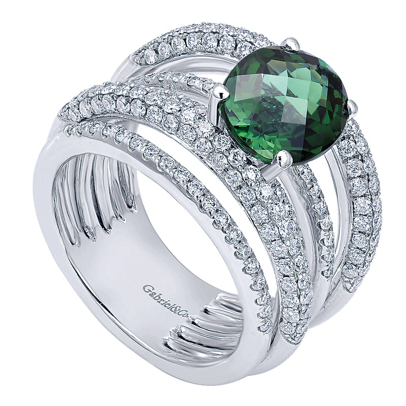 Ladies' Ring 14k White Gold Lusso Color Fashion