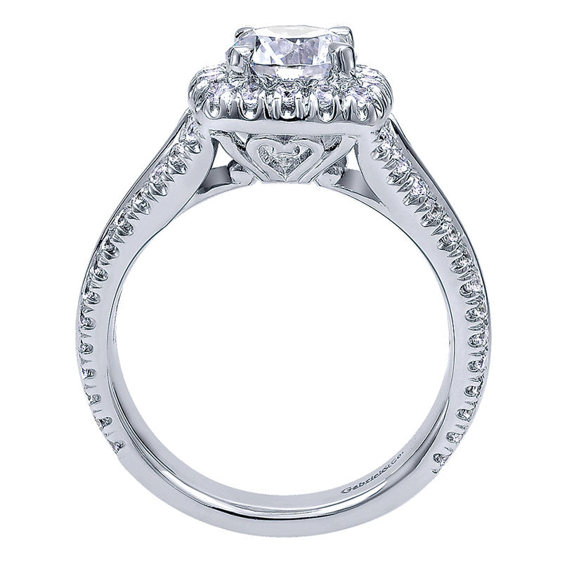 14K White Gold Engagement Ring ER10249W44Jj