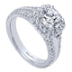 14K White Gold Engagement Ring ER10249W44Jj