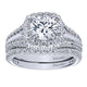 14K White Gold Engagement Ring ER10249W44Jj