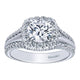 14K White Gold Engagement Ring ER10249W44Jj