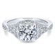 14K White Gold Diamond Halo 14K White Gold Engagement Ring ER12580R4W44Jj