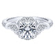 14K White Gold Diamond Halo 14K White Gold Engagement Ring ER12581R4W44Jj
