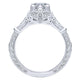 14K White Gold Diamond Halo 14K White Gold Engagement Ring ER12581R4W44Jj