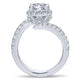 14K White Gold Diamond Halo 14K White Gold Engagement Ring ER12589R4W44Jj