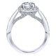 14K White Gold Diamond Halo 14K White Gold Engagement Ring ER12606R4W44Jj
