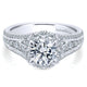 14K White Gold Diamond Halo 14K White Gold Engagement Ring ER12610R4W44Jj