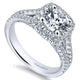 14K White Gold Diamond Halo 14K White Gold Engagement Ring ER12611R4W44Jj