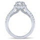 14K White Gold Diamond Halo 14K White Gold Engagement Ring ER12623R4W44Jj