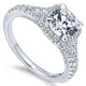 14K White Gold Diamond Halo 14K White Gold Engagement Ring ER12623R4W44Jj