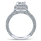 14K White Gold Diamond Halo 14K White Gold Engagement Ring ER12635S3W44Jj