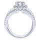 14K White Gold Diamond Halo 14K White Gold Engagement Ring ER12641R4W44Jj