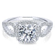 14K White Gold Diamond Halo 14K White Gold Engagement Ring ER12653R4W44Jj