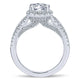 14K White Gold Diamond Halo 14K White Gold Engagement Ring ER12653R4W44Jj