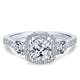14K White Gold Diamond Halo 14K White Gold Engagement Ring ER12772C4W44Jj