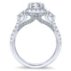 14K White Gold Diamond Halo 14K White Gold Engagement Ring ER12772C4W44Jj