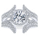 14K White Gold Diamond Halo 14K White Gold Engagement Ring ER12779R4W44Jj