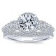 14K White Gold Diamond Halo 14K White Gold Engagement Ring ER12887R4W44Jj