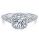 14K White Gold Diamond Halo 14K White Gold Engagement Ring ER12956R4W44Jj