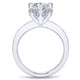 14K White Gold Diamond Halo 14K White Gold Engagement Ring ER13107R4W44Jj