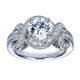 Engagement Ring 14k White Gold Diamond Halo