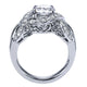 Engagement Ring 14k White Gold Diamond Halo