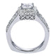 Engagement Ring 14k White Gold Diamond Halo