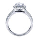 Engagement Ring 14k White Gold Diamond Halo