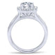 14K White Gold Diamond Halo 14K White Gold Engagement Ring ER6941W44Jj