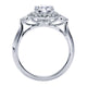 Engagement Ring 14k White Gold Diamond Halo