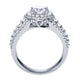 Engagement Ring 14k White Gold Diamond Halo