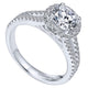 14K White Gold Diamond Halo 14K White Gold Engagement Ring ER7260W44Jj