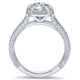 14K White Gold Diamond Halo 14K White Gold Engagement Ring ER7493W44Jj